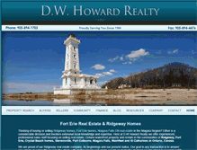Tablet Screenshot of dwhowardrealty.com